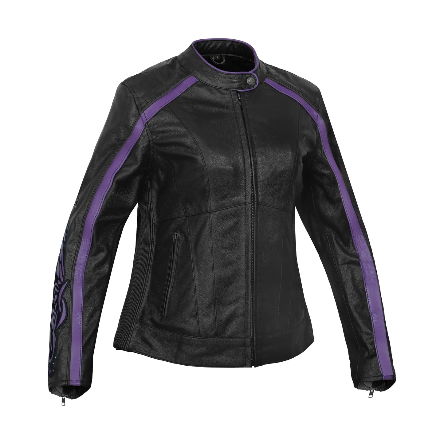 LunaShift Women’s Leather Motorcycle Jacket