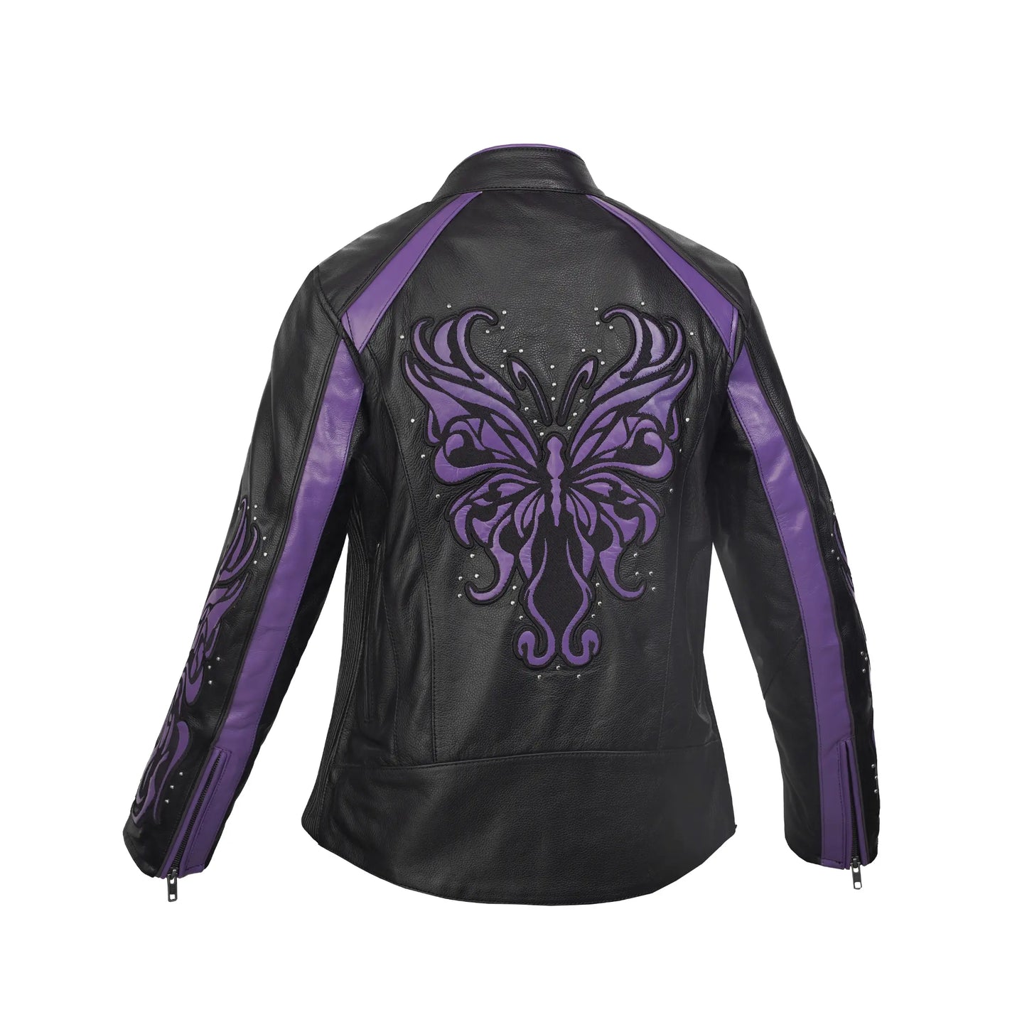LunaShift Women’s Leather Motorcycle Jacket