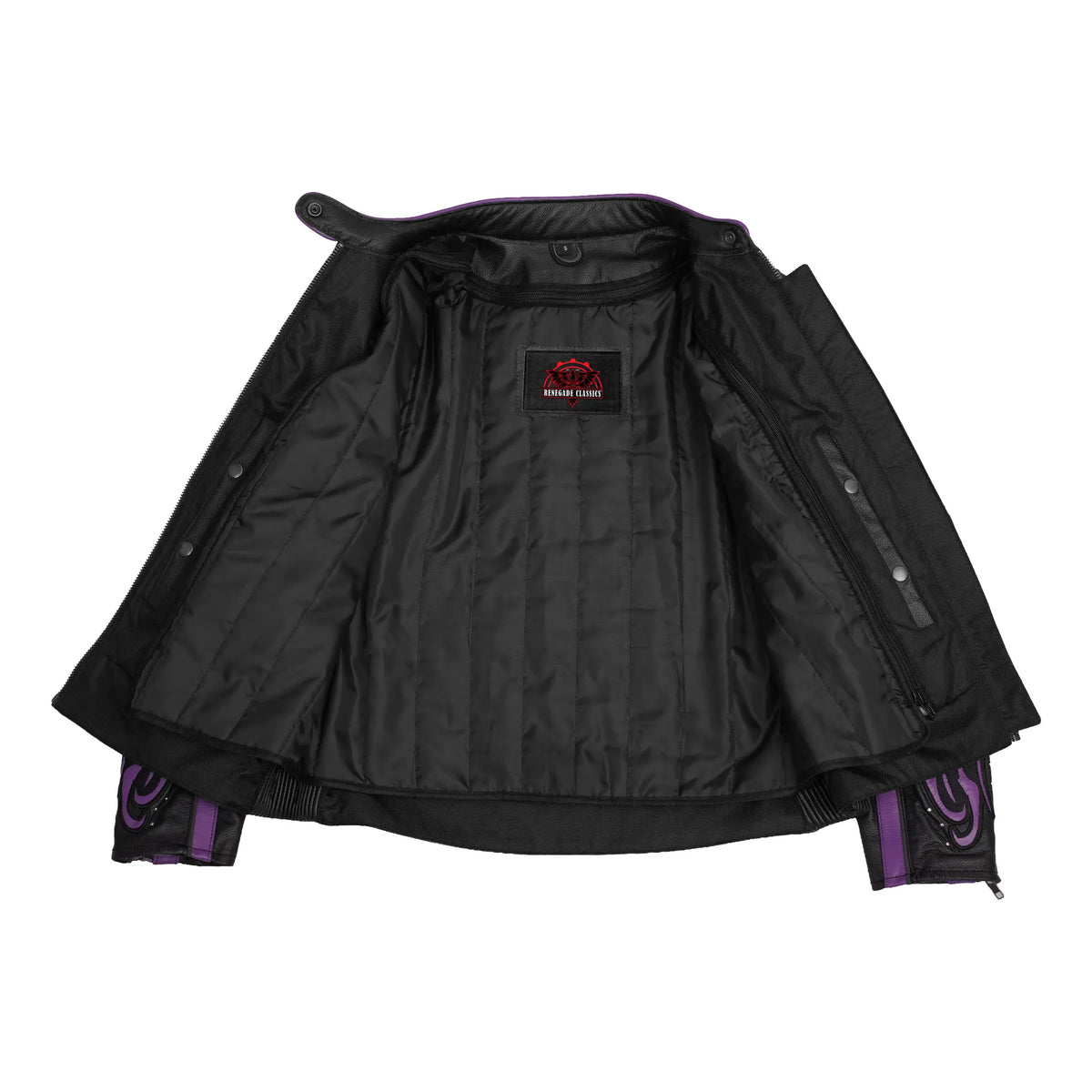 LunaShift Women’s Leather Motorcycle Jacket