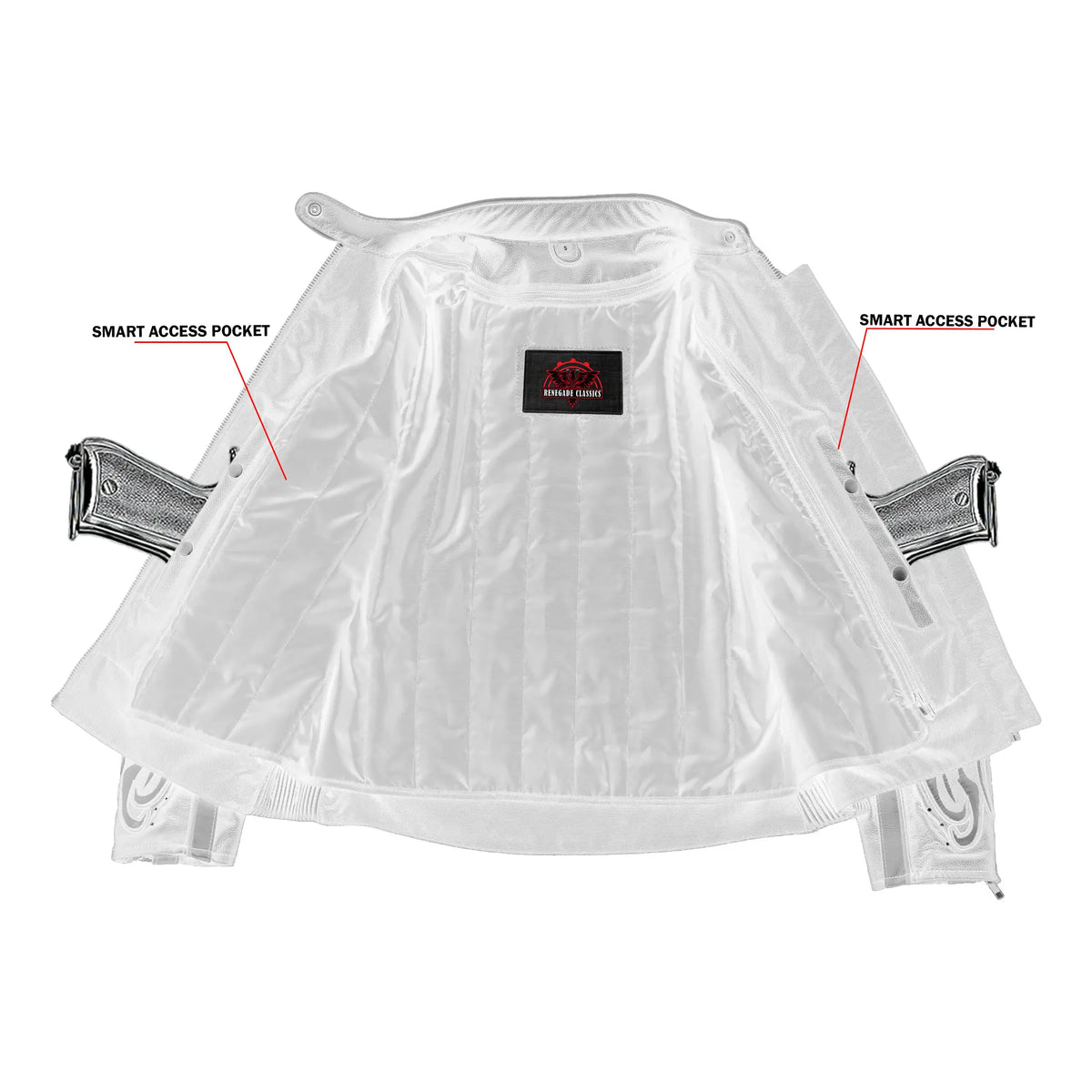 LunaShift Women’s Leather Motorcycle Jacket
