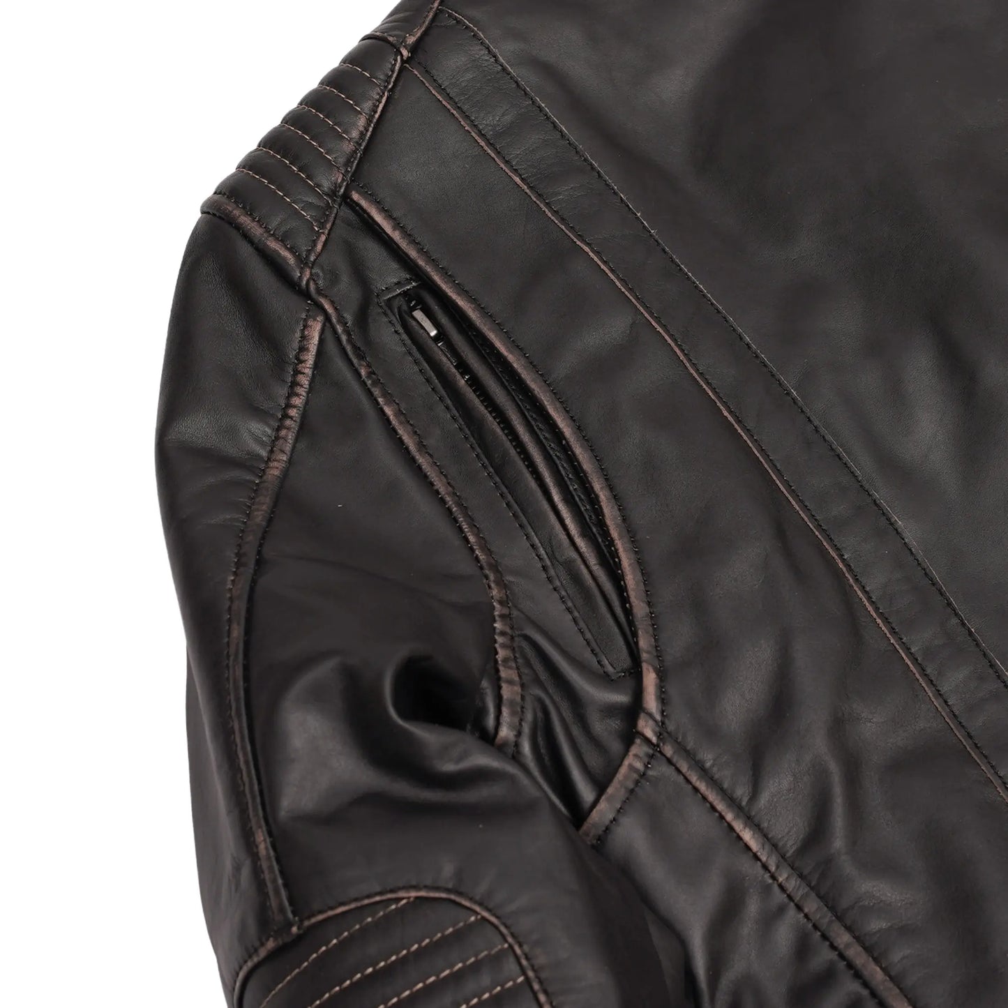 Maison Veyra Women’s Leather Motorcycle Jacket