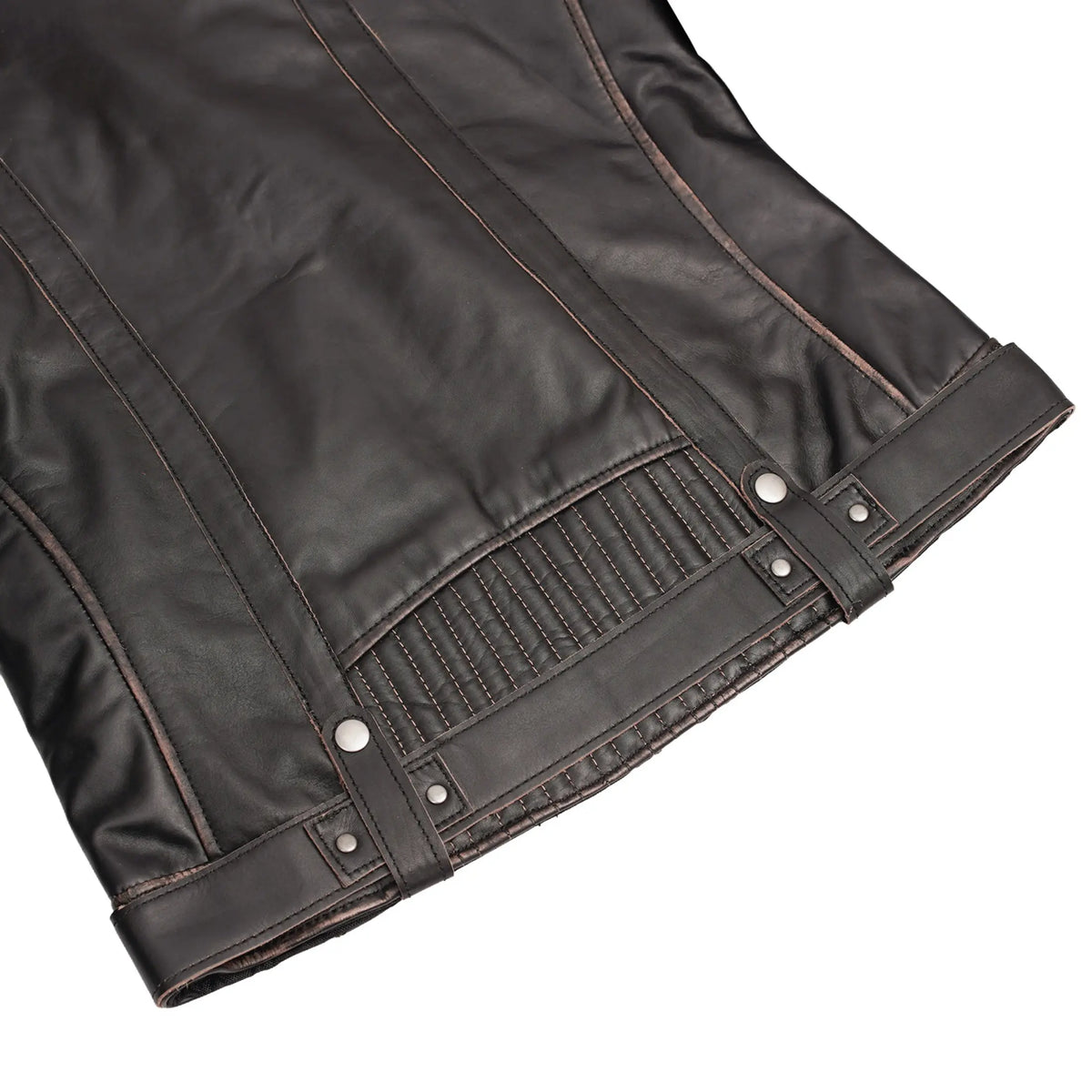 Maison Veyra Women’s Leather Motorcycle Jacket