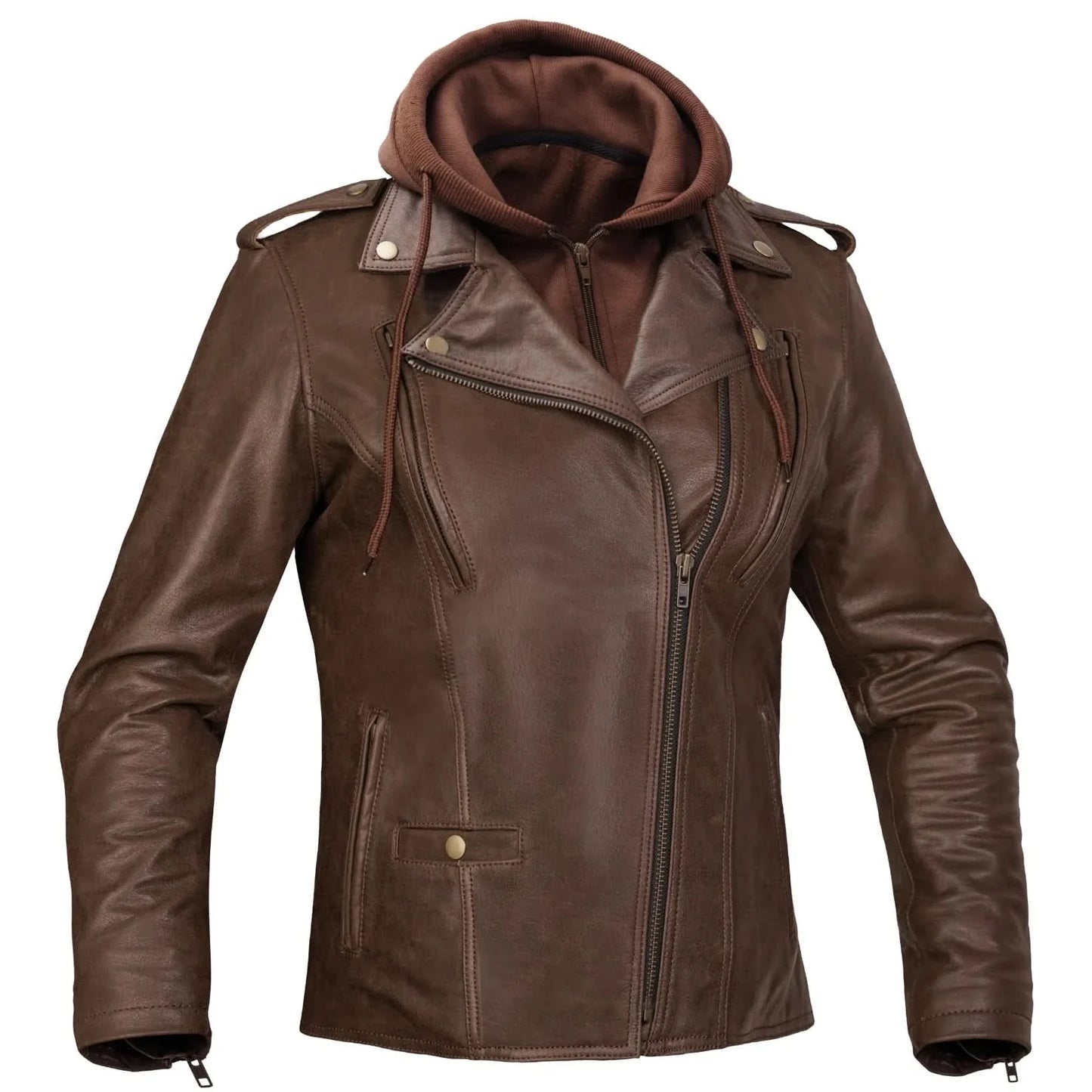 DriftCore Women’s Motorcycle Leather Jacket