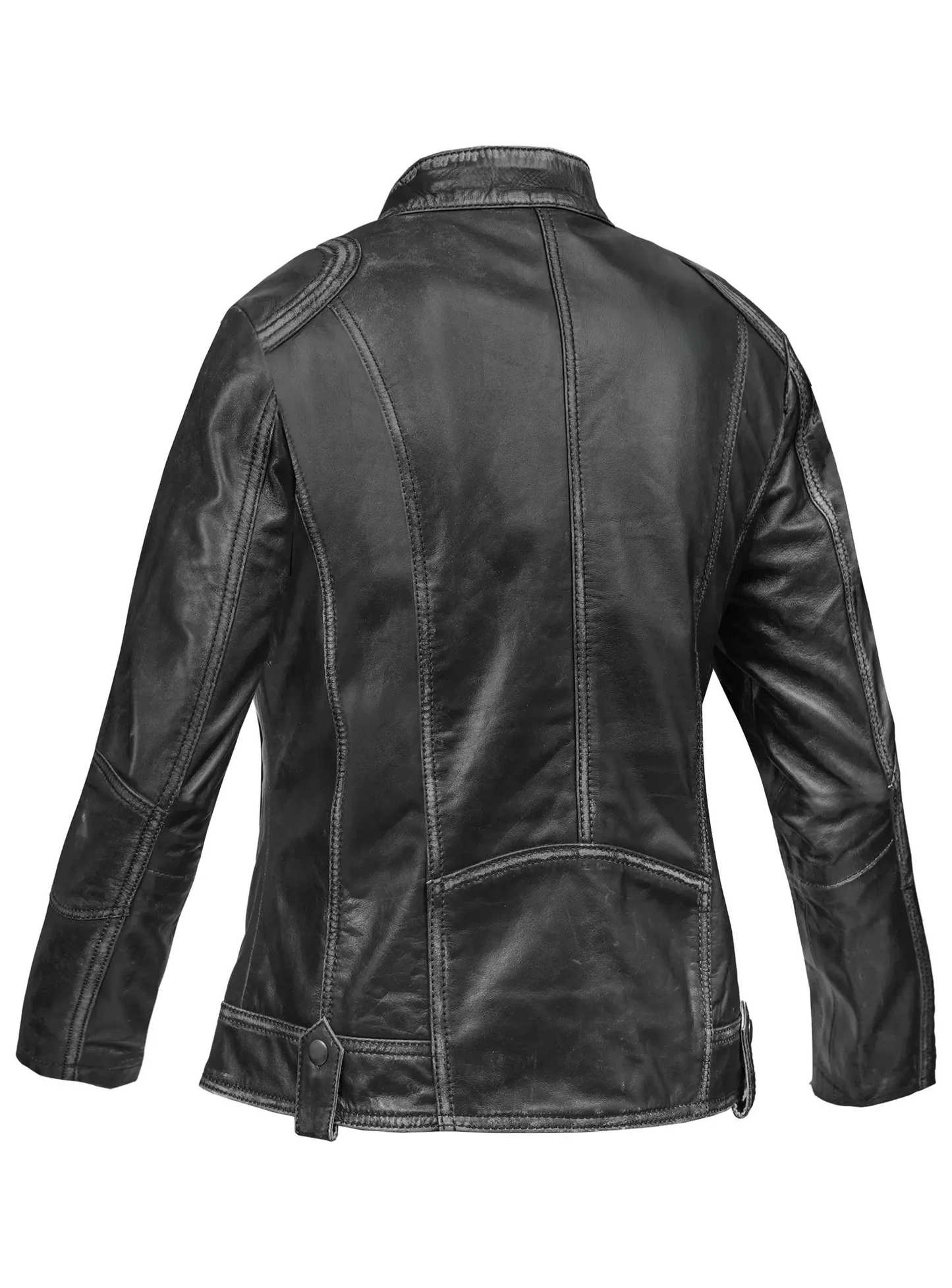 Marsha Women’s Leather Motorcycle Jacket