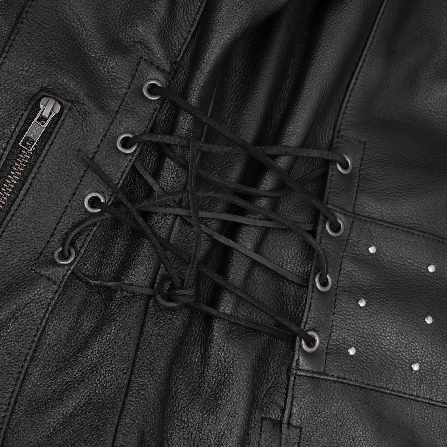 Camille Women's Leather Motorcycle Jacket