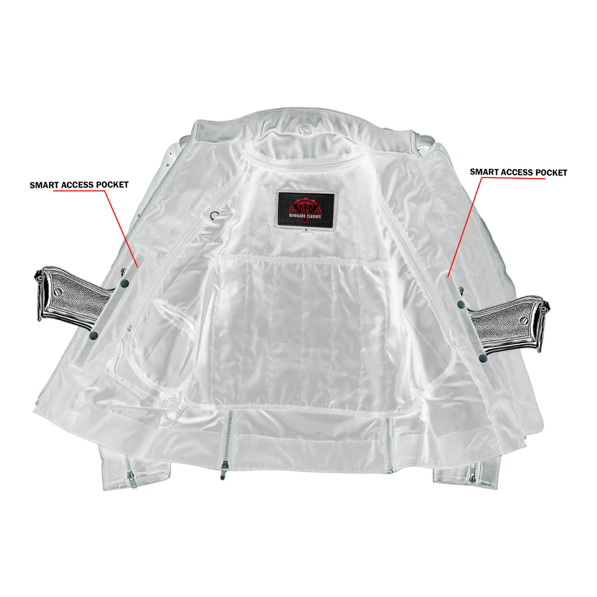 Camille Women's Leather Motorcycle Jacket