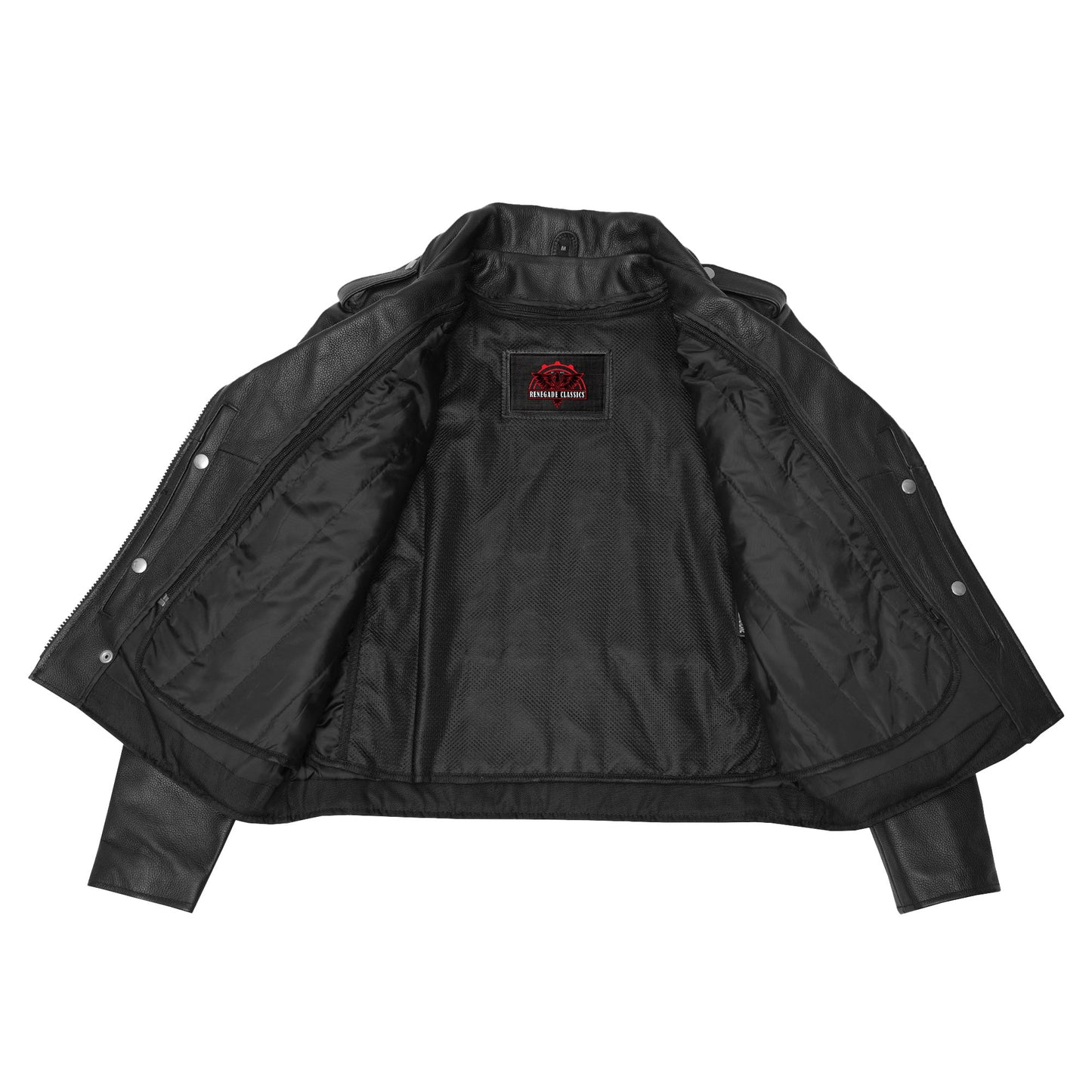 SpeedMoto Women's Leather Motorcycle Jacket
