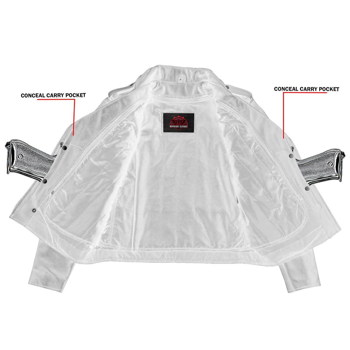 SpeedMoto Women's Leather Motorcycle Jacket