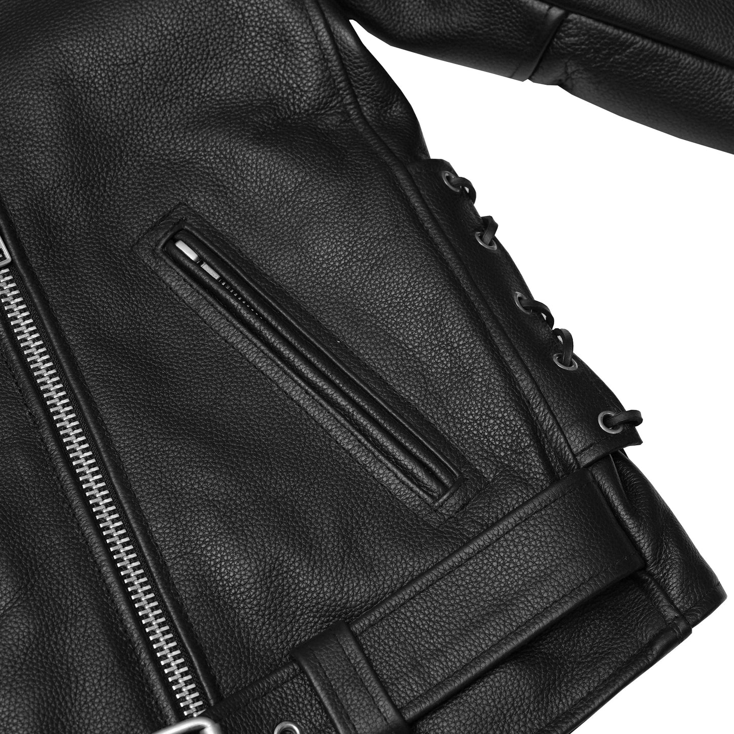 SpeedMoto Women's Leather Motorcycle Jacket