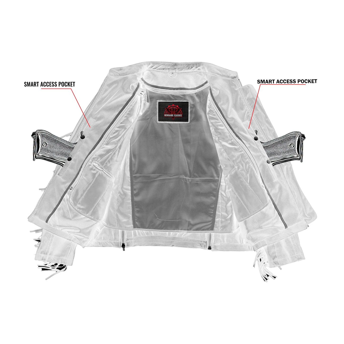 Women's Stylish Jacket with Fringe