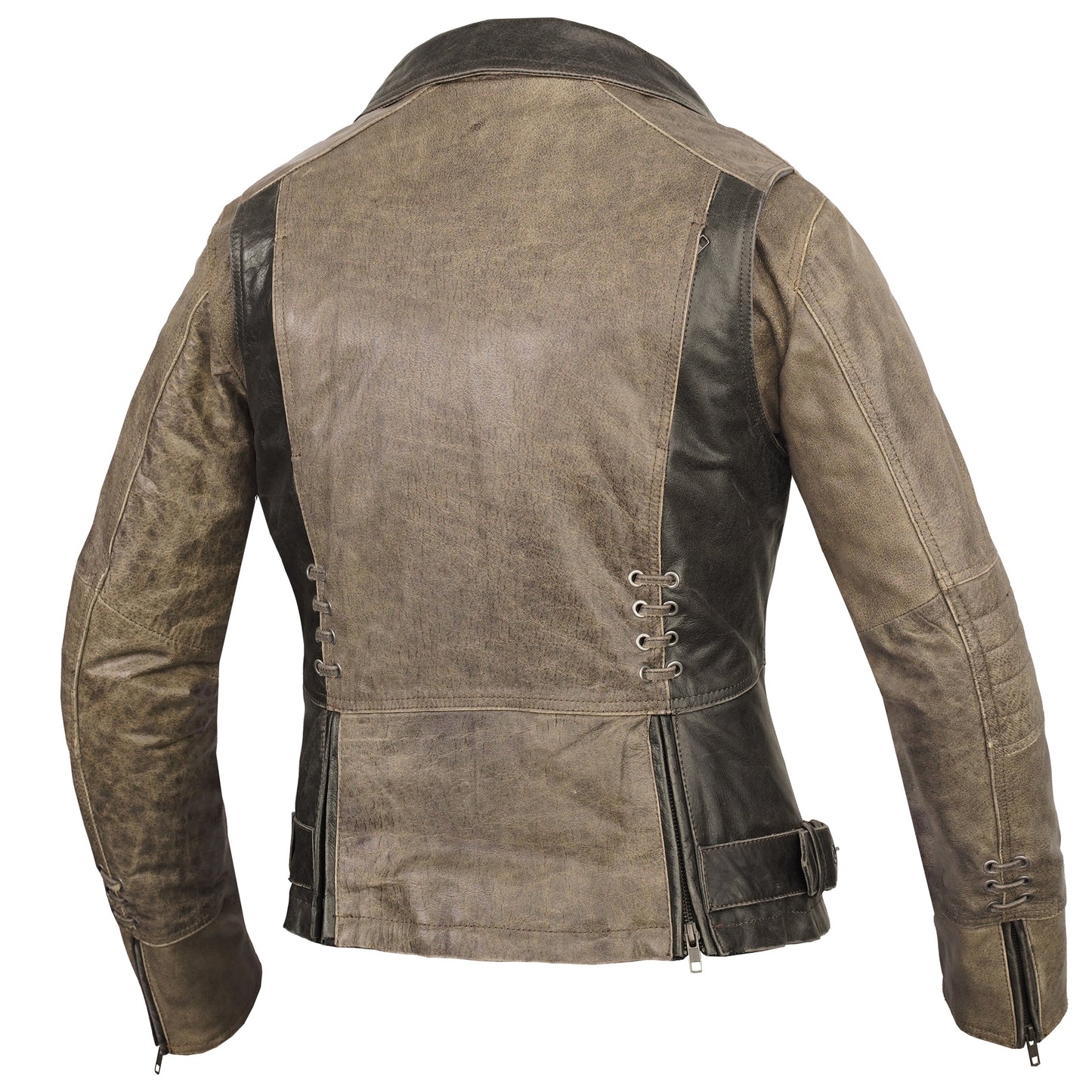 Fusion Flow Women's  Leather Motorcycle Jacket