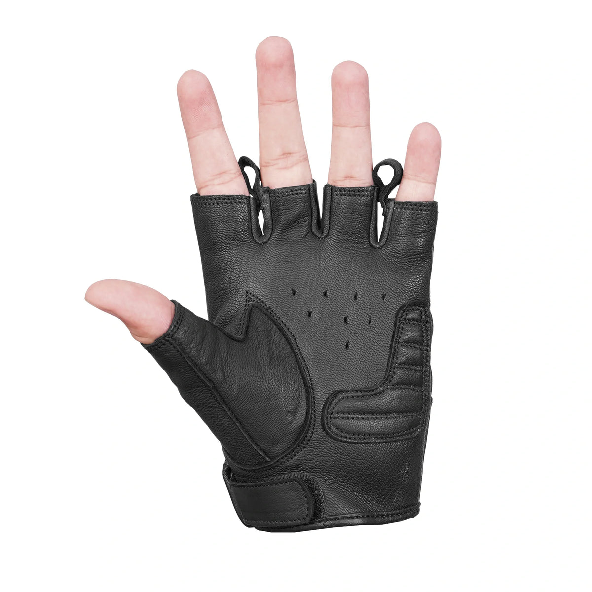 Reflective Skull Fingerless Glove