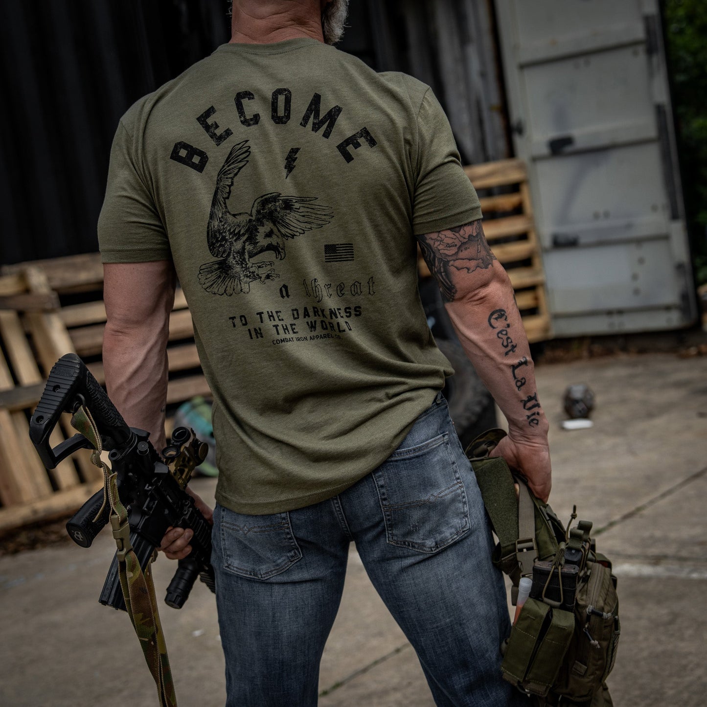 Become A Threat To The Darkness Men's T-Shirt