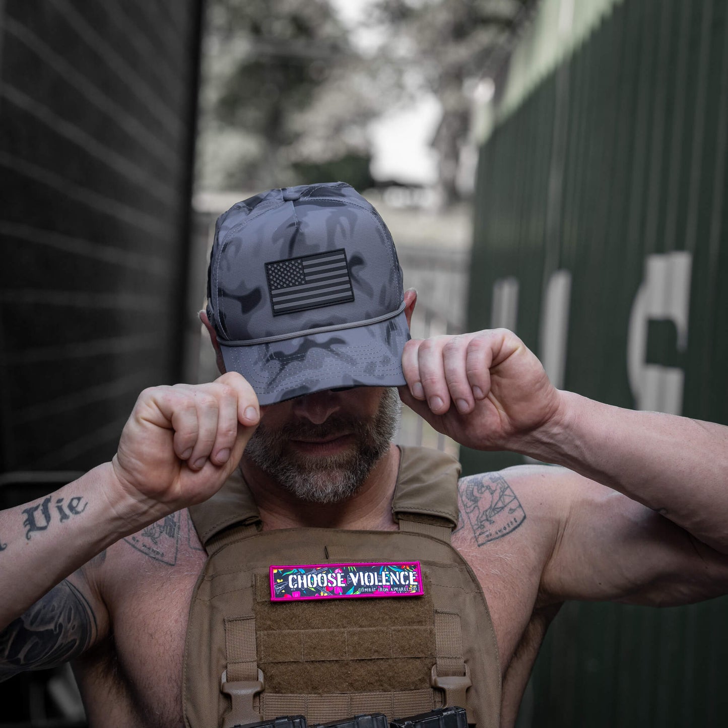 American Flag PVC Patch Waterproof Weekender Snapback