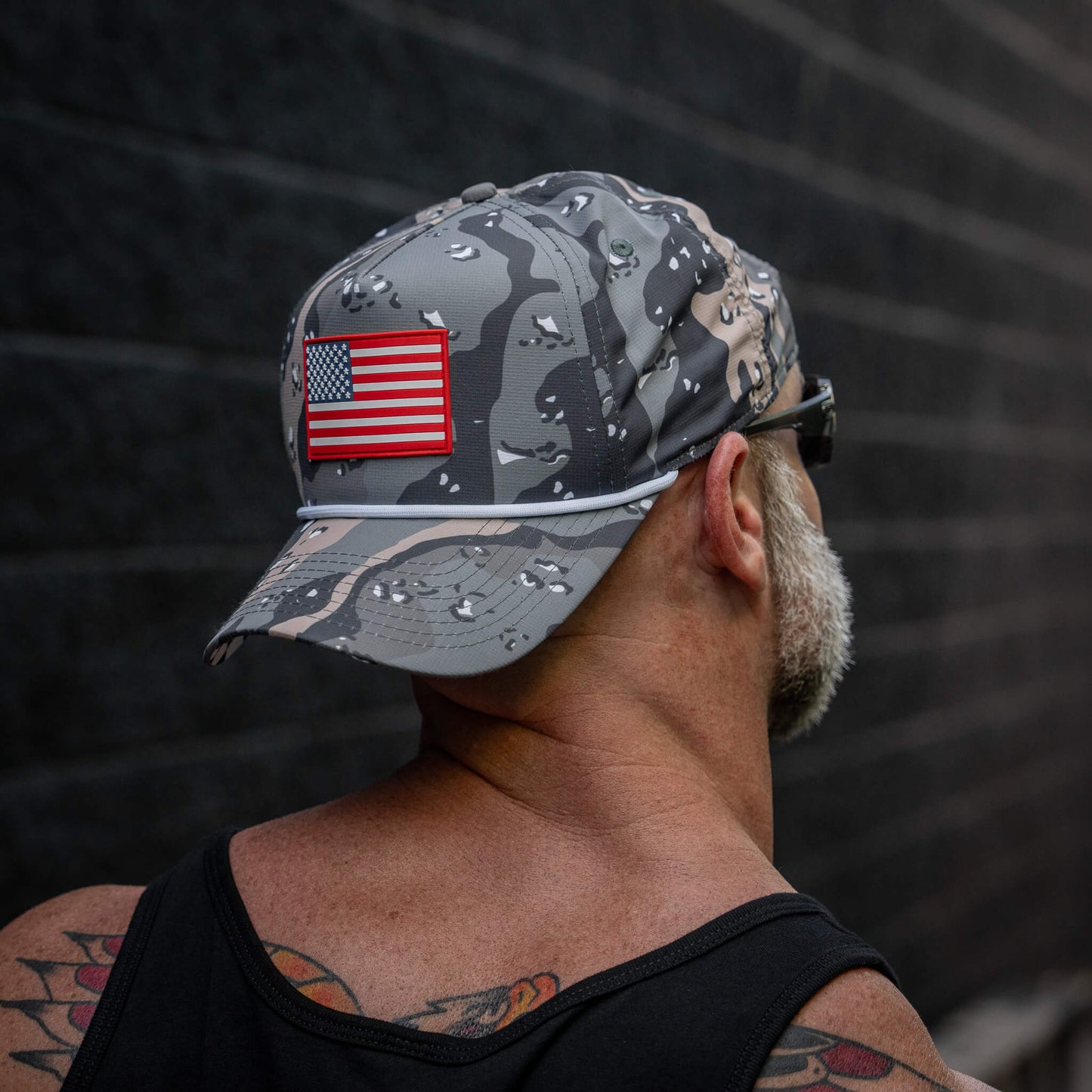 American Flag PVC Patch Waterproof Weekender Snapback