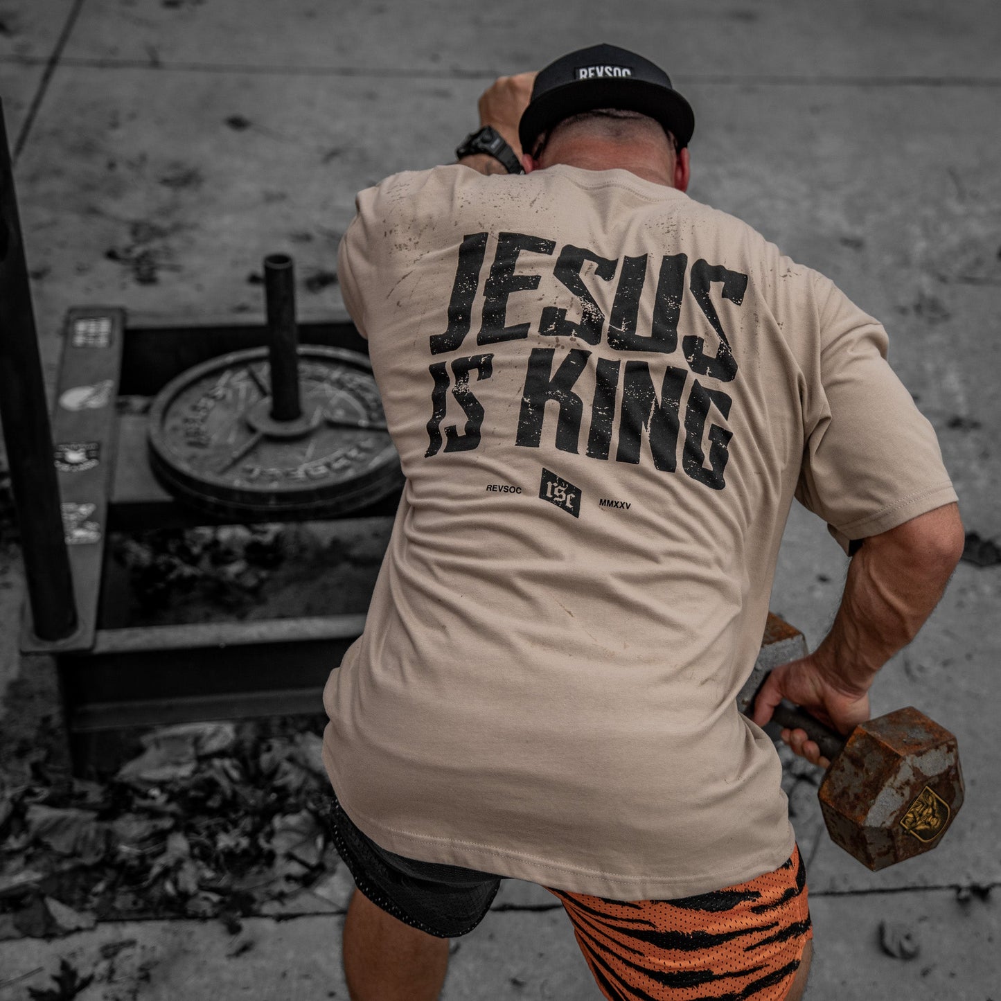 Jesus Is King Heavyweight Men's T-Shirt