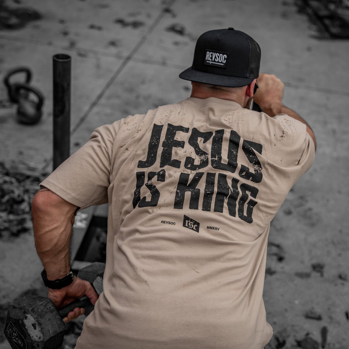 Jesus Is King Heavyweight Men's T-Shirt