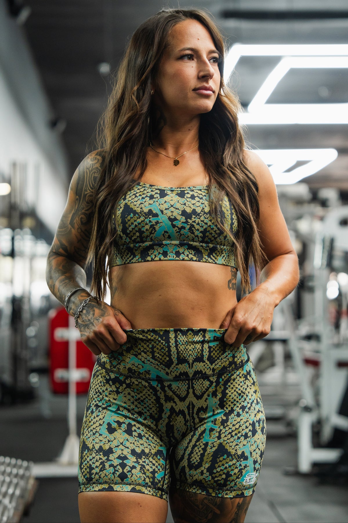 Women's High-Waisted Seamless Front Compression Training Shorts | Lethal Venom