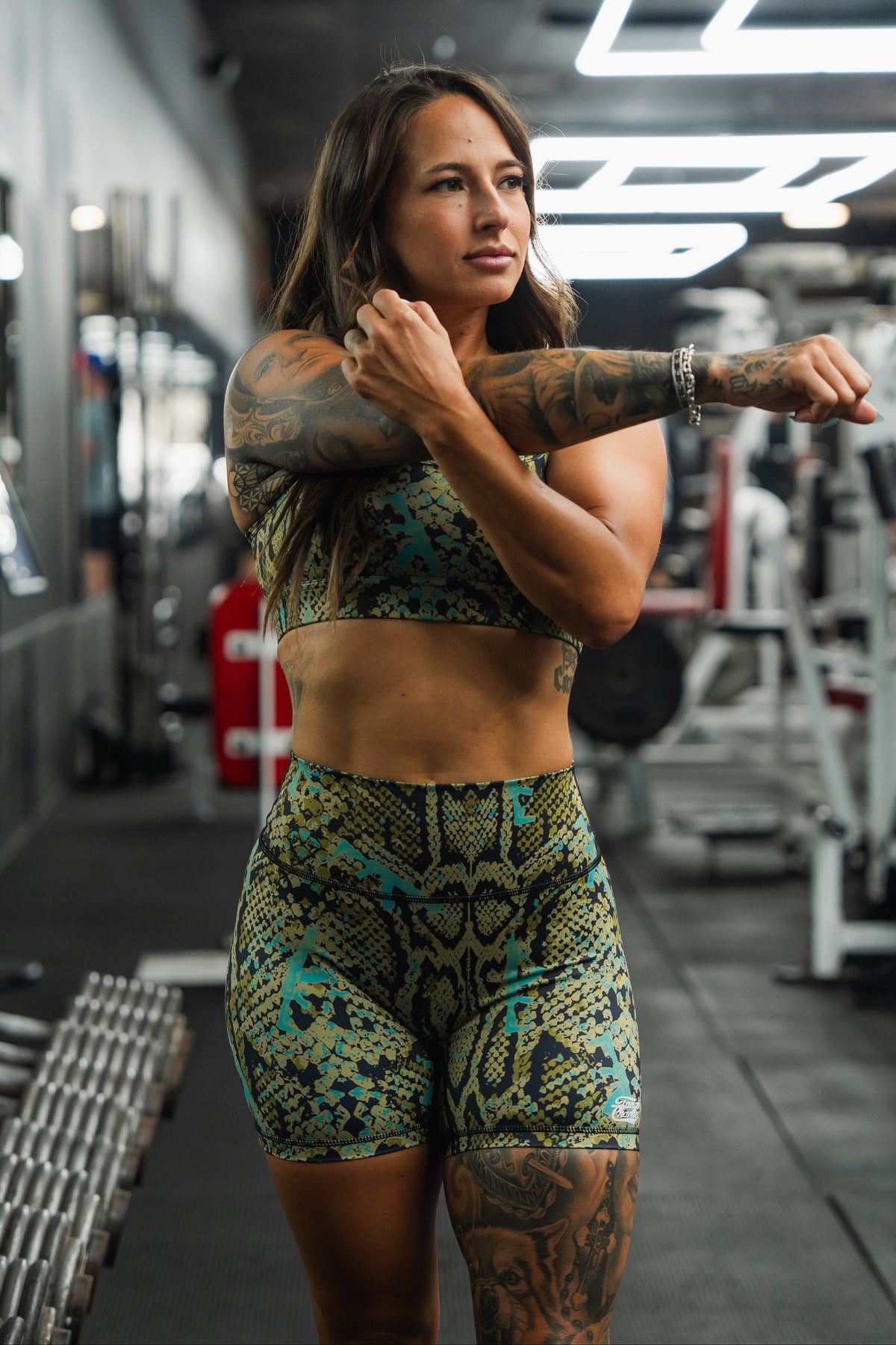 Women's High-Waisted Seamless Front Compression Training Shorts | Lethal Venom