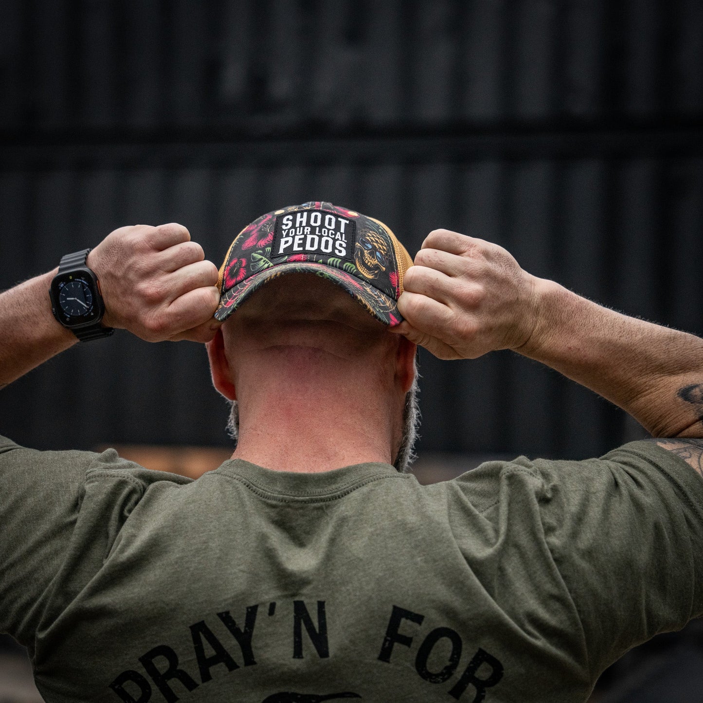 Shoot Your Local Pedos Patch Tactical Ripstop Mesh Snapback Hat
