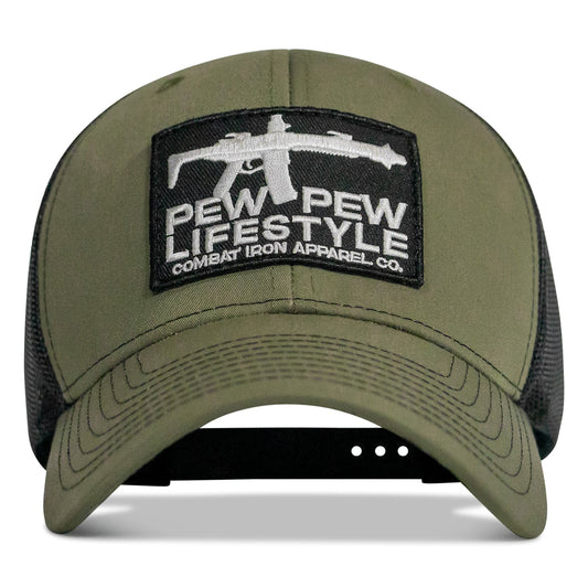 Pew Pew Lifestyle Patch Mid-Profile Snapback Hat