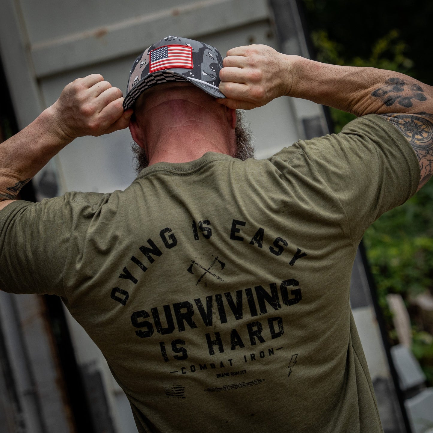 Dying is Easy. Surviving Is Hard Men's T-Shirt