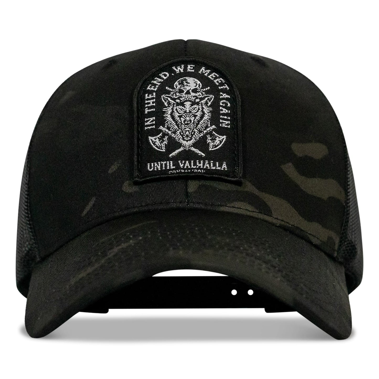 In The End, We Meet Again - Until Valhalla Patch Snapback Hat