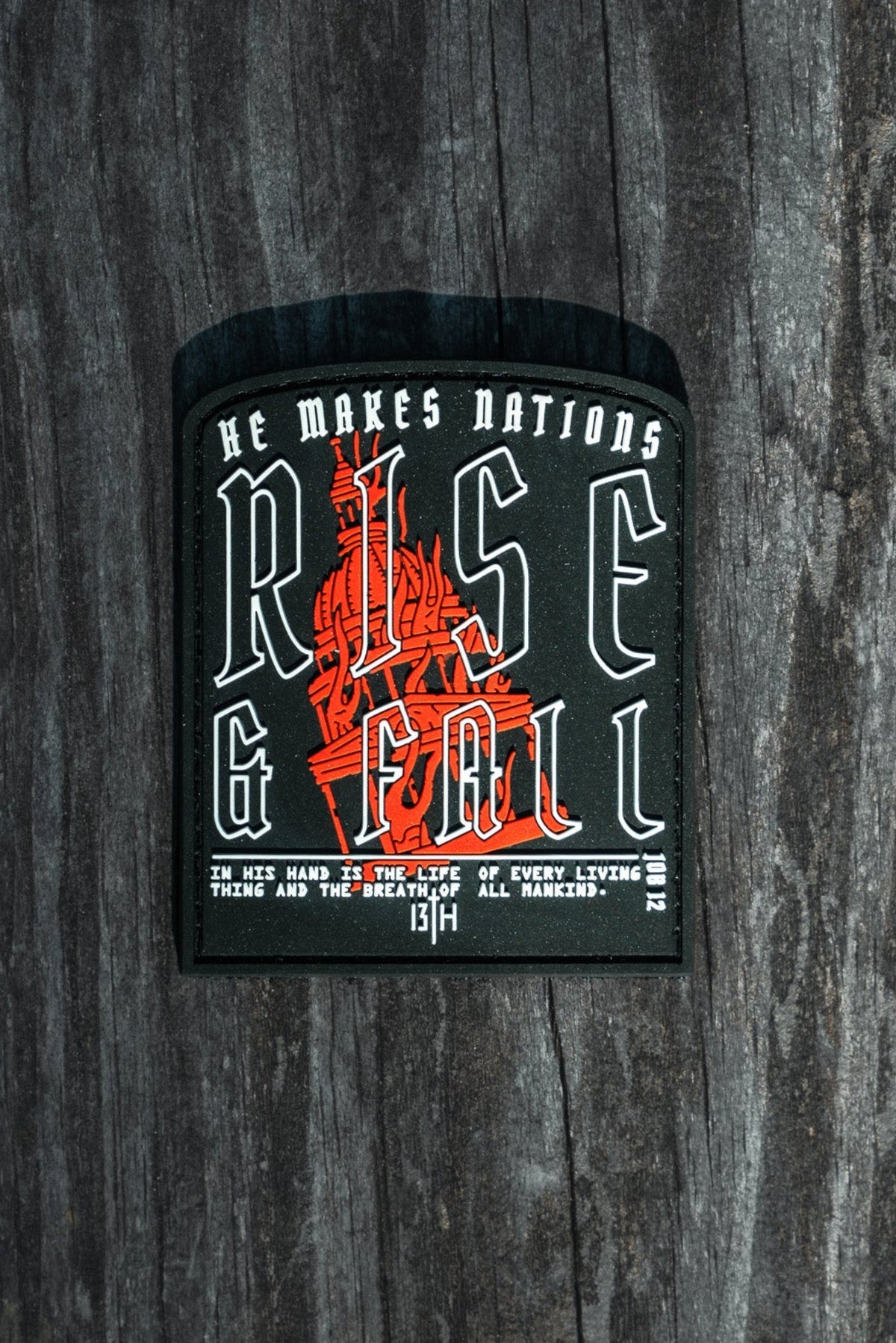 Rise And Fall PVC Patch