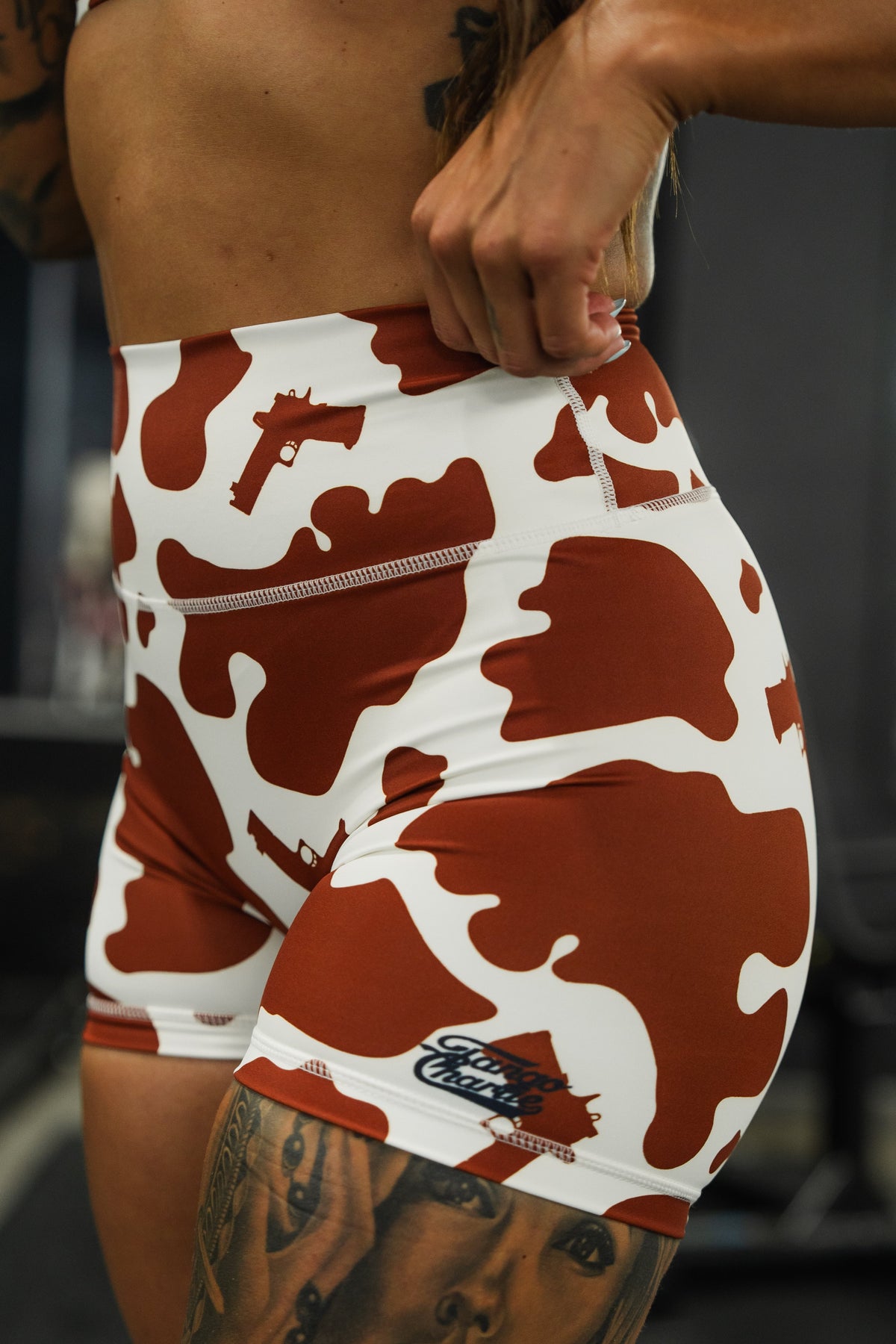 Women's High-Waisted Seamless Front Compression Training Shorts | Moo Moo Pew