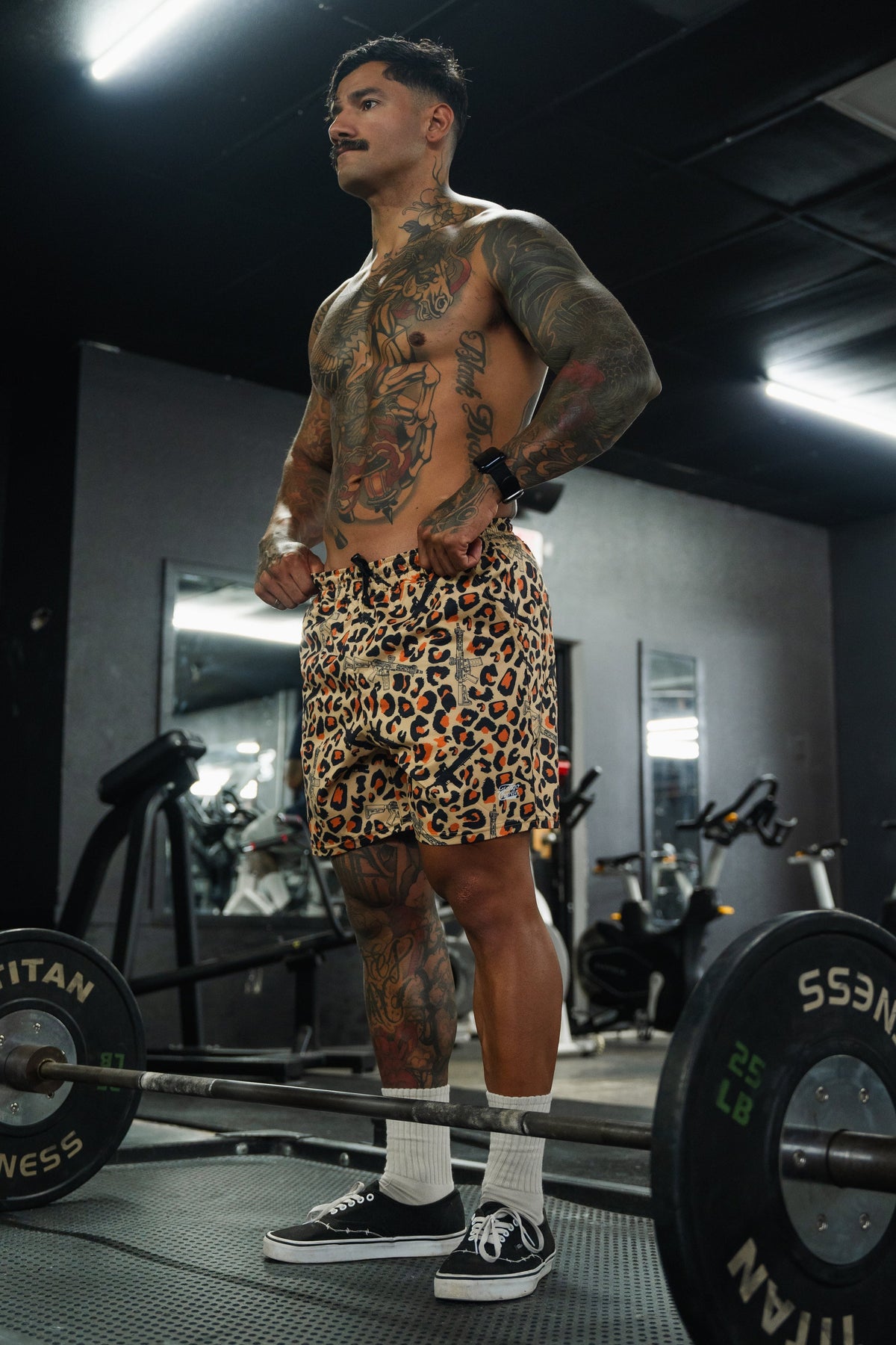 Men's Performance Training Shorts | 5.5"- Loaded Leopard