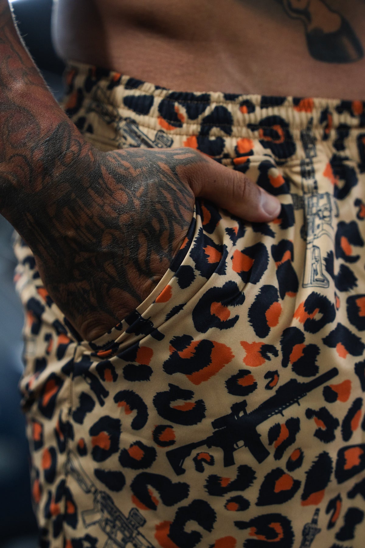Men's Performance Training Shorts | 5.5"- Loaded Leopard