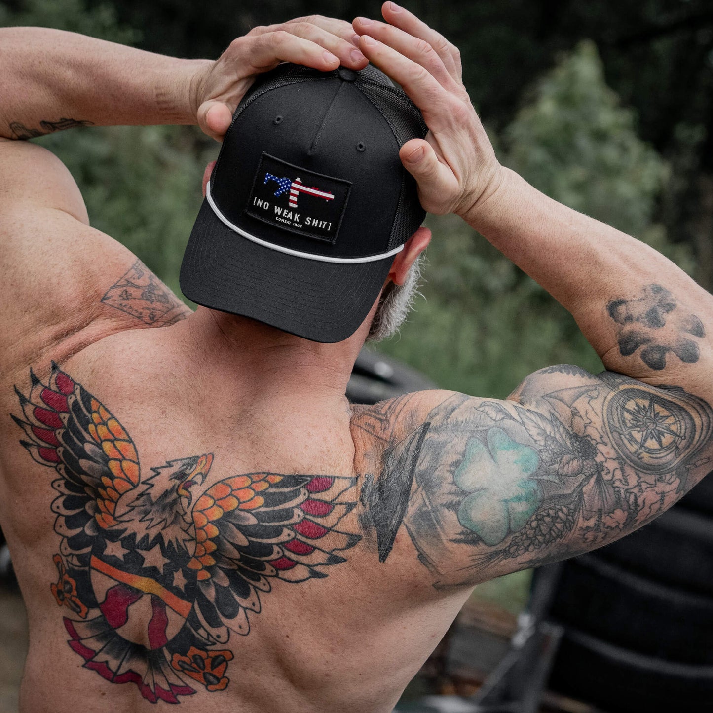 No Weak Shit Patch Rope Snapback Hat