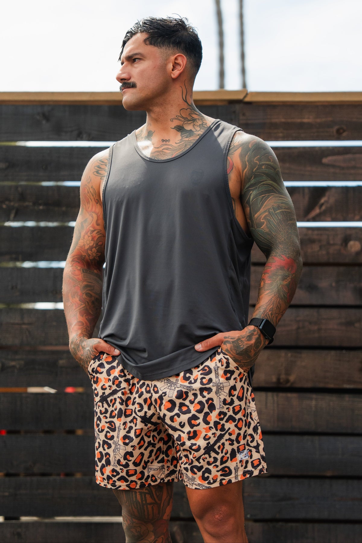 Men's Performance Training Shorts | 5.5"- Loaded Leopard