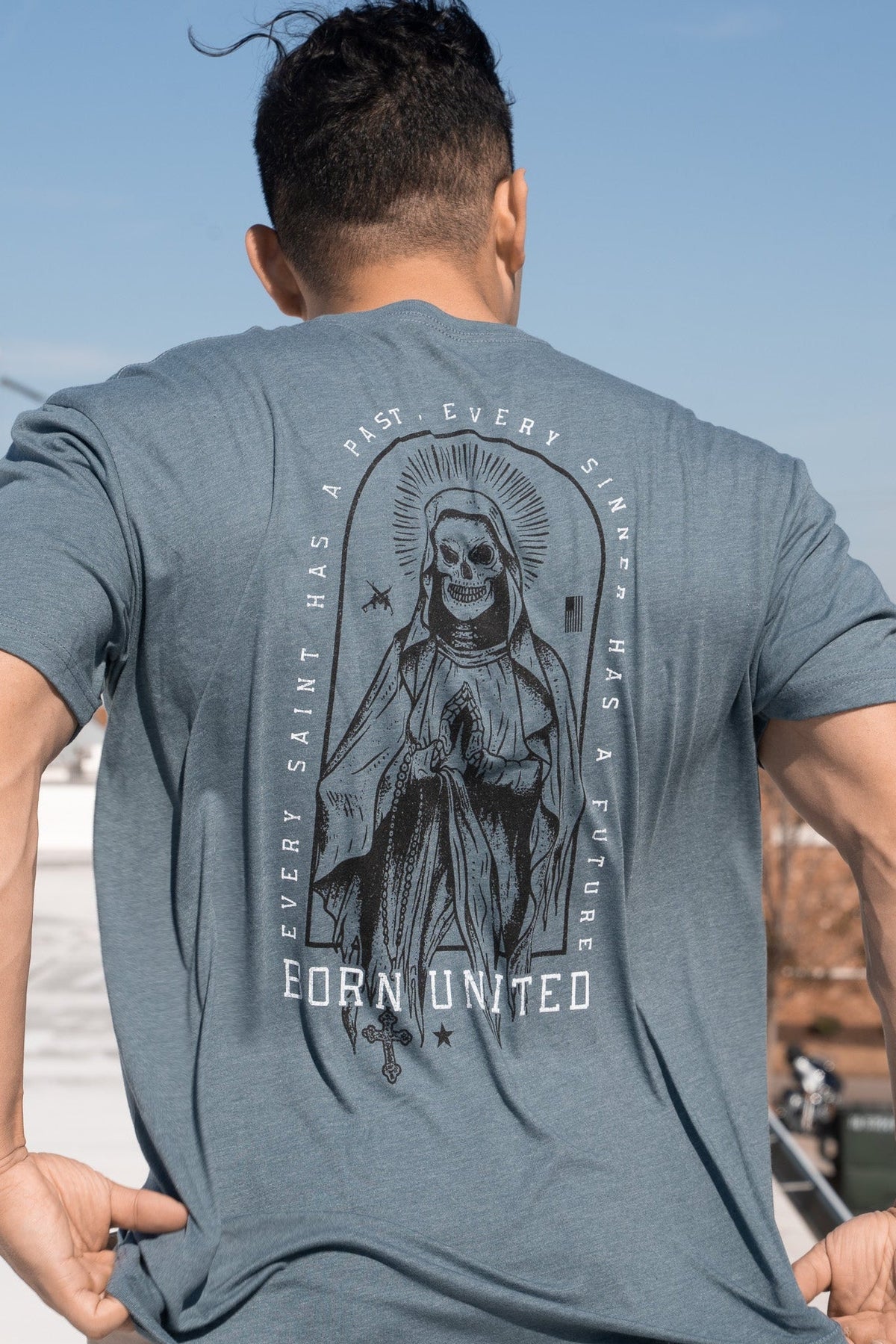 Saints And Sinners Tee- Blue