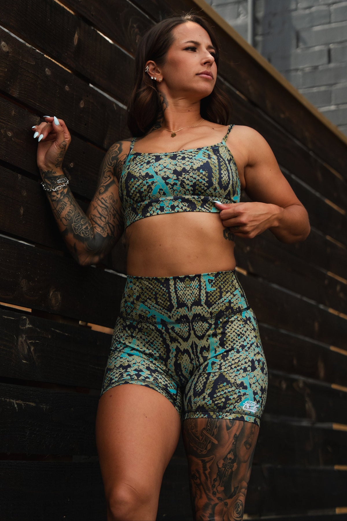 Women's High-Waisted Seamless Front Compression Training Shorts | Lethal Venom