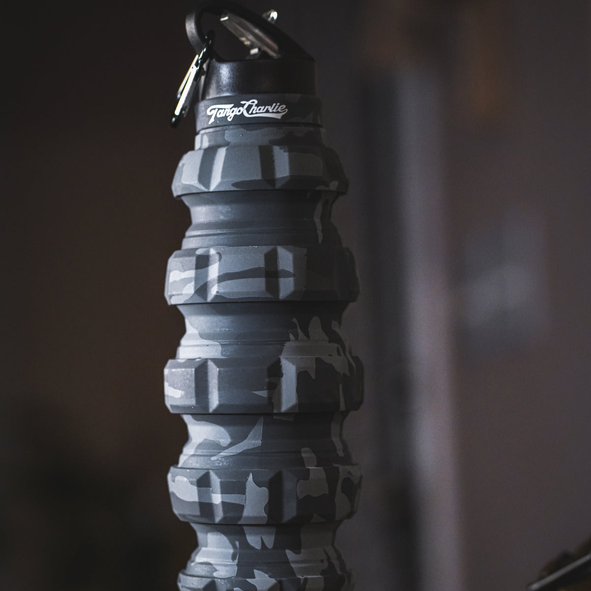 Humble + Hydrated 20oz Black Camo Water Bottle