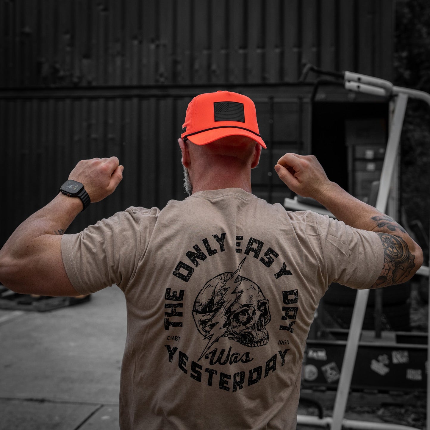 Only Easy Day Was Yesterday Skull Men's T-Shirt