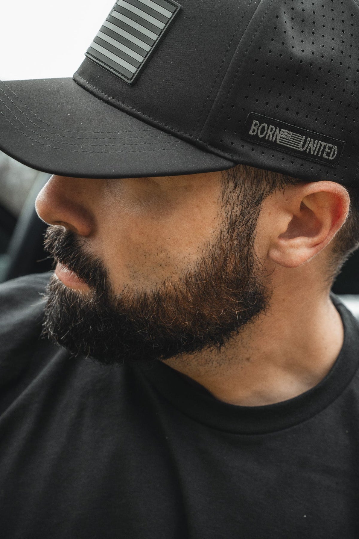 Born United Premium Flag Snapback - Blackout