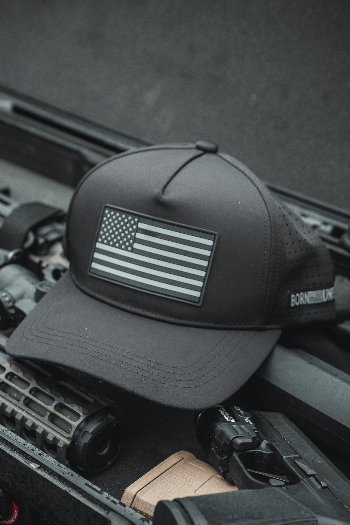 Born United Premium Flag Snapback - Blackout