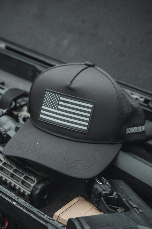 Born United Premium Flag Snapback - Blackout