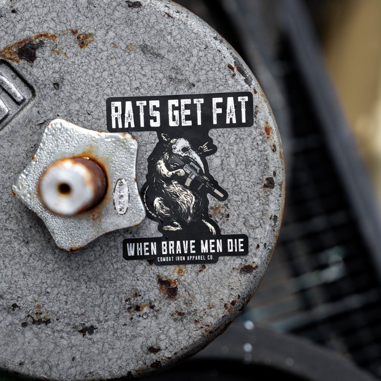 Rats Get Fat When Grown Men Die Decal