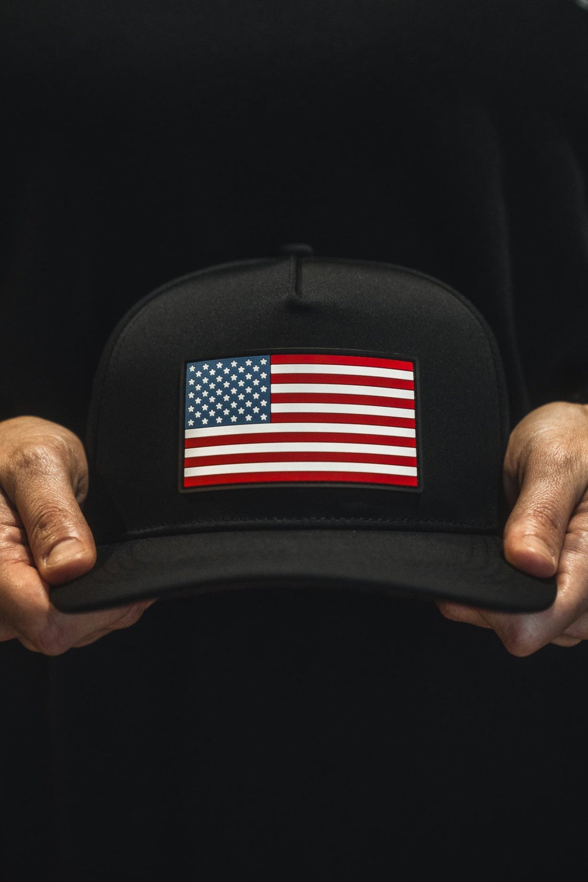 Born United Premium Flag Snapback - RW&B