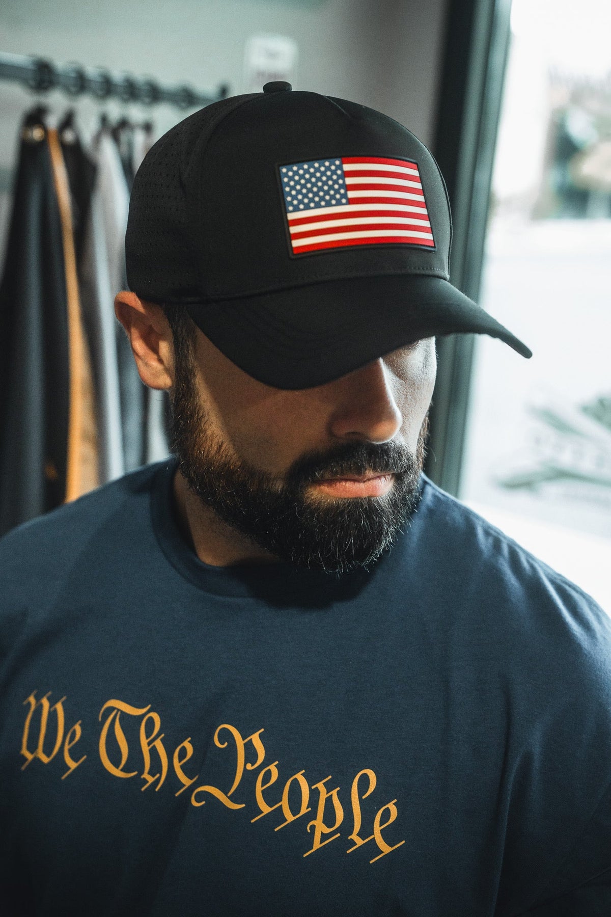 Born United Premium Flag Snapback - RW&B