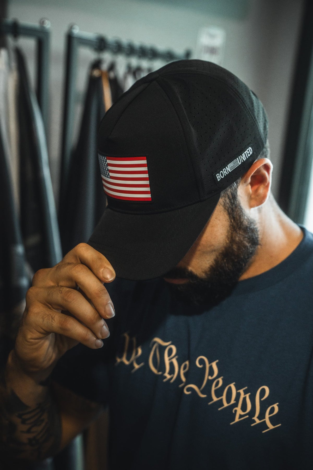 Born United Premium Flag Snapback - RW&B