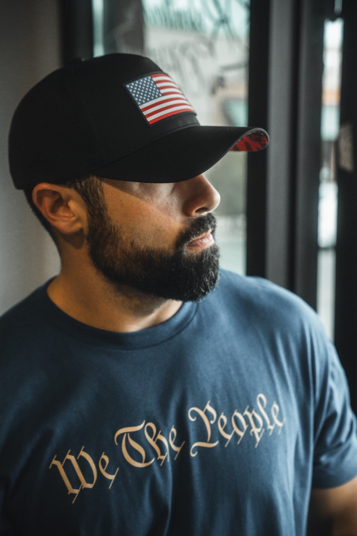 Born United Premium Flag Snapback - RW&B
