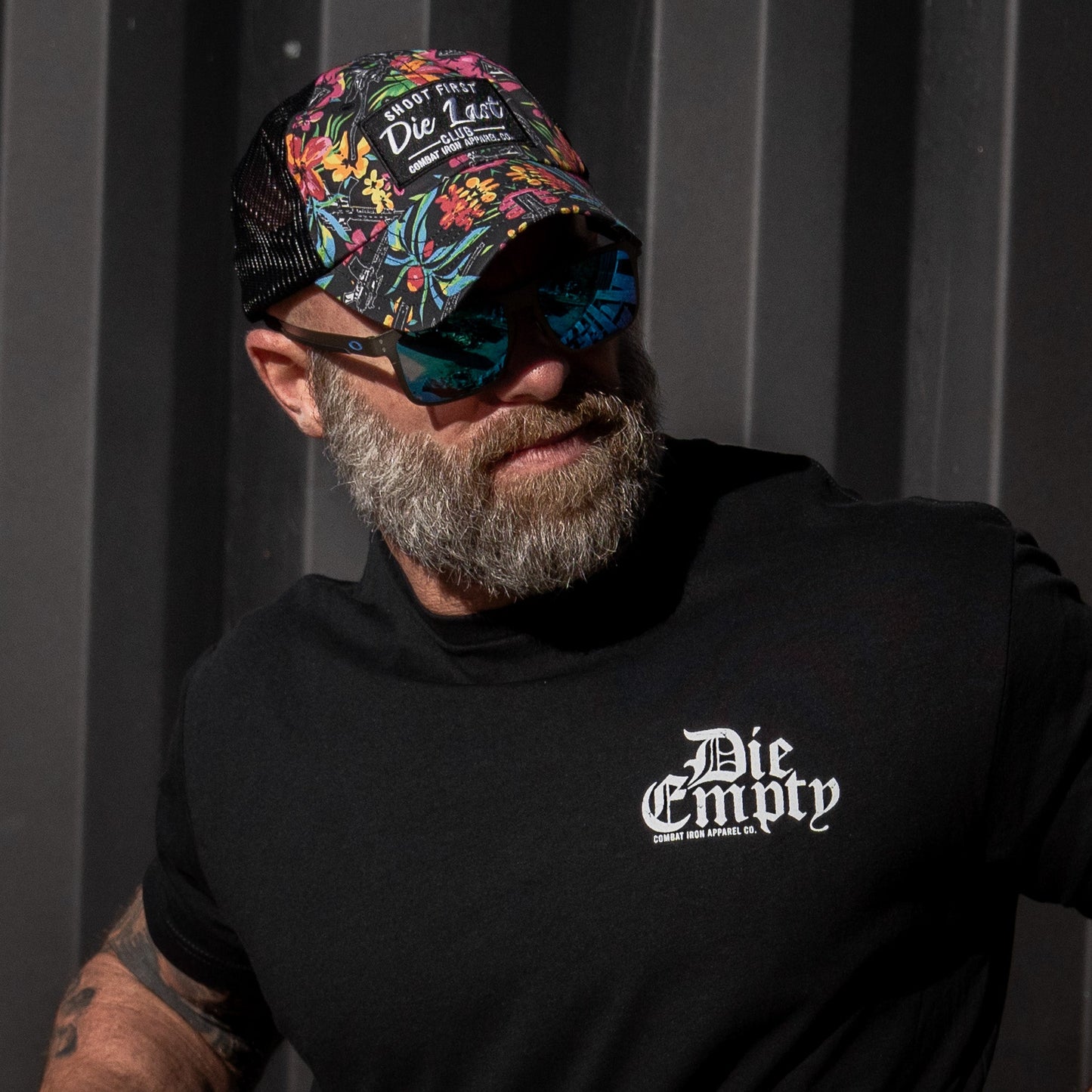 Shoot First. Die Last. Club Patch Tactical Ripstop Mesh Snapback Hat