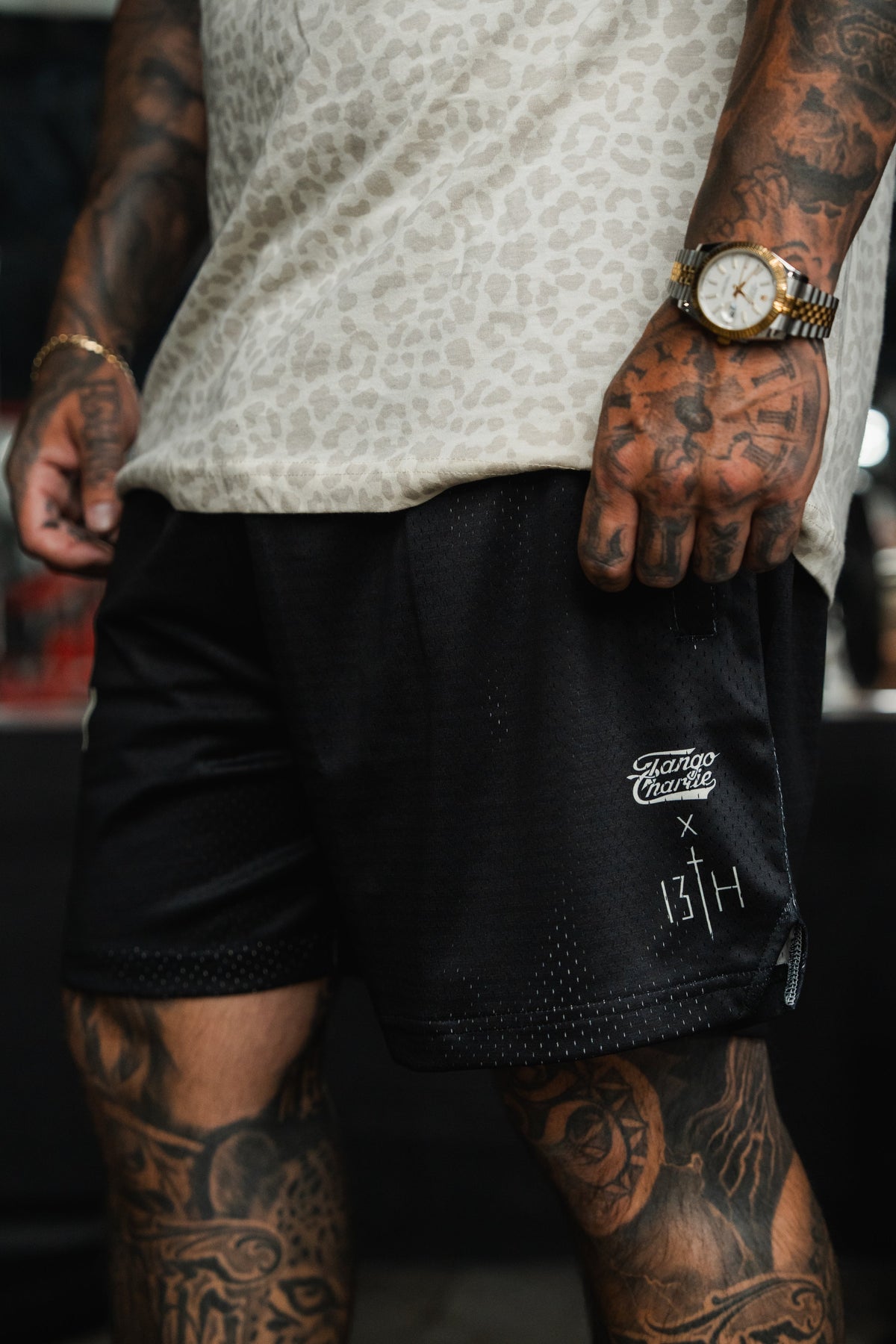 Men's Mesh Lifestyle Shorts | 5.5"- Lift Heavy Pray Hard Black