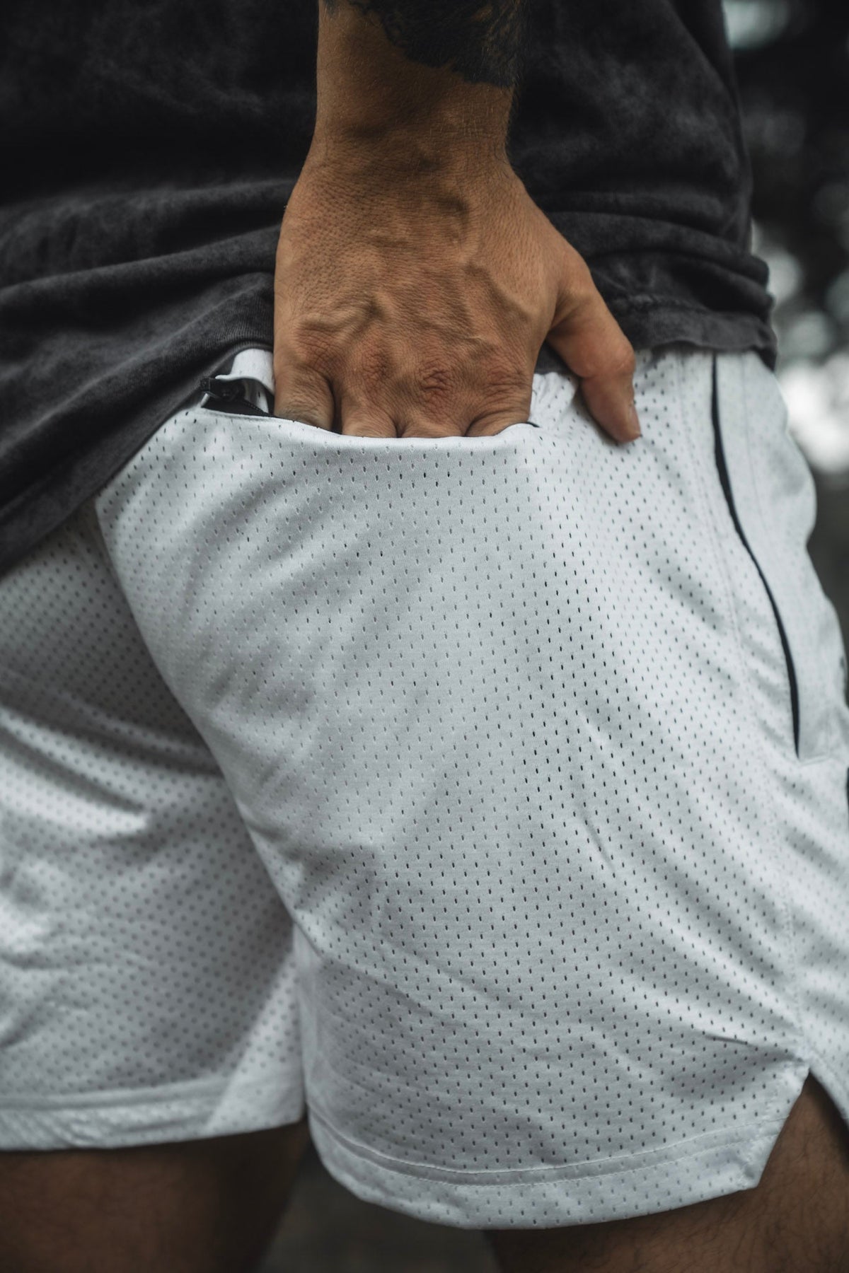 Men's Mesh Lifestyle Shorts | 5.5"- Christ is King Ivory