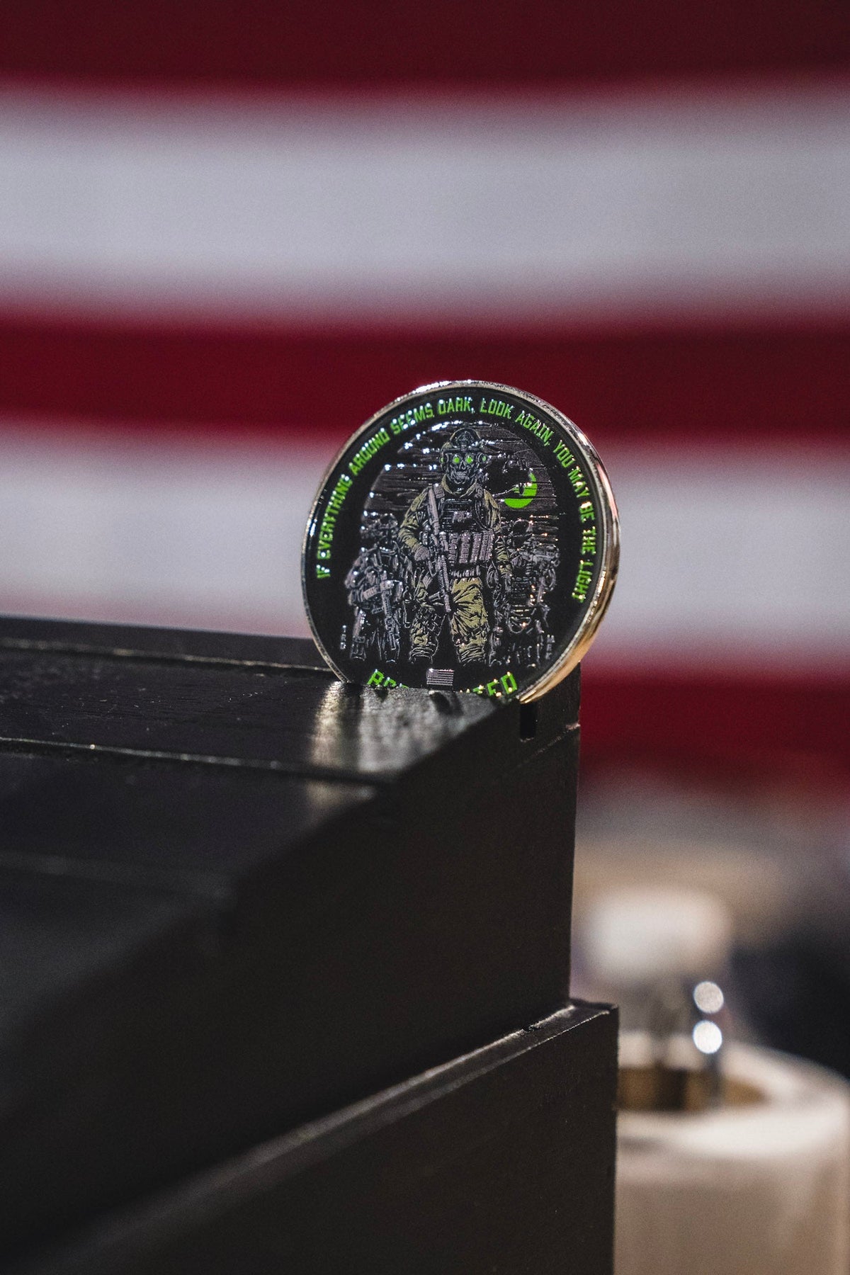 Light in the Darkness Challenge Coin