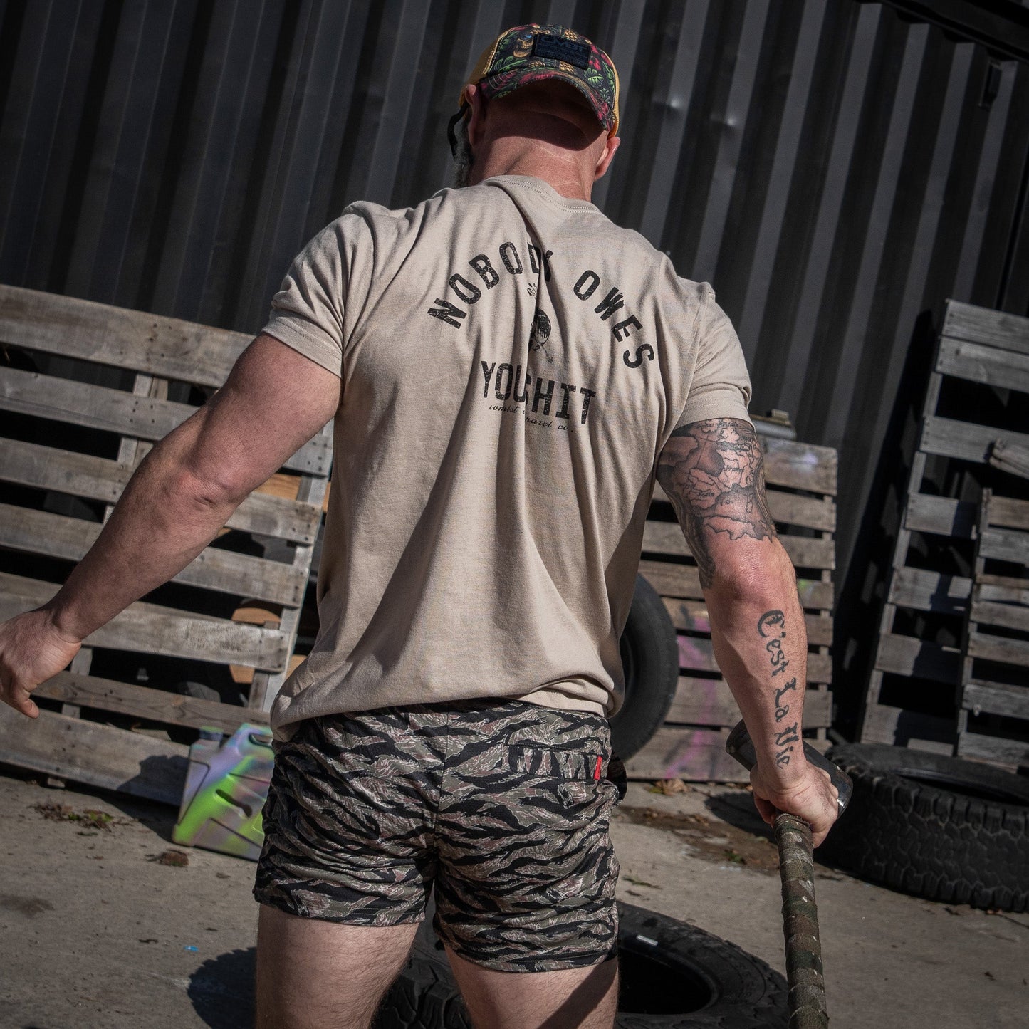 Nobody Owes You Shit Skull Men's T-Shirt